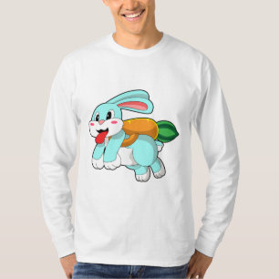 Camiseta Coelho com Cenoura como Foguete