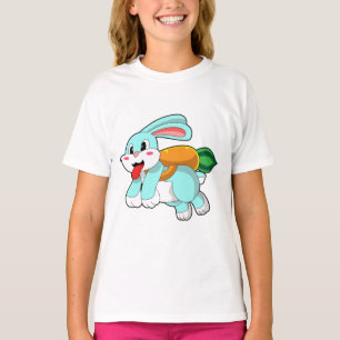 Camiseta Coelho com Cenoura como Foguete