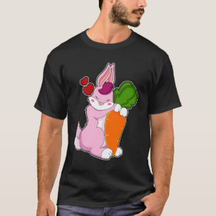 Camiseta Coelho com Cenoura e Coração