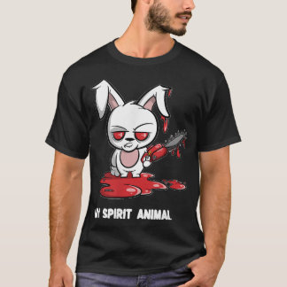 Camiseta Coelho com Chainsaw Meu Espírito Mau Bunny