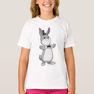Camiseta Coelho com chapéu Superior e Arco