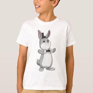 Camiseta Coelho com chapéu Superior e Arco