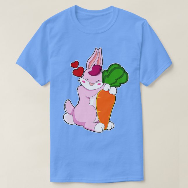 Camiseta Coelho com Coração 1 (Frente do Design)