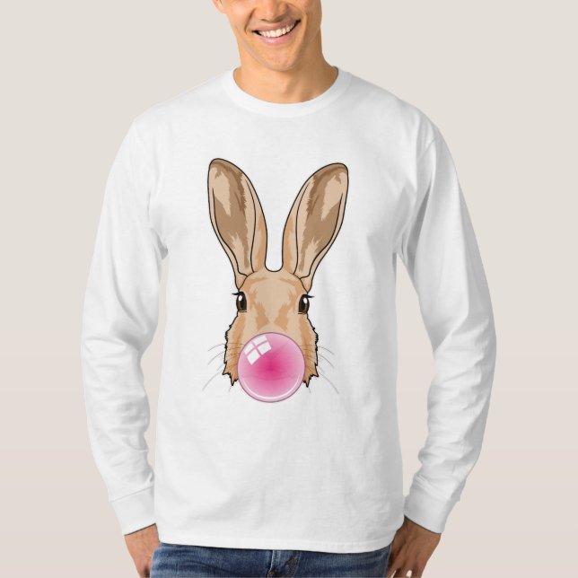 Camiseta Coelho com goma de mascar (Frente)