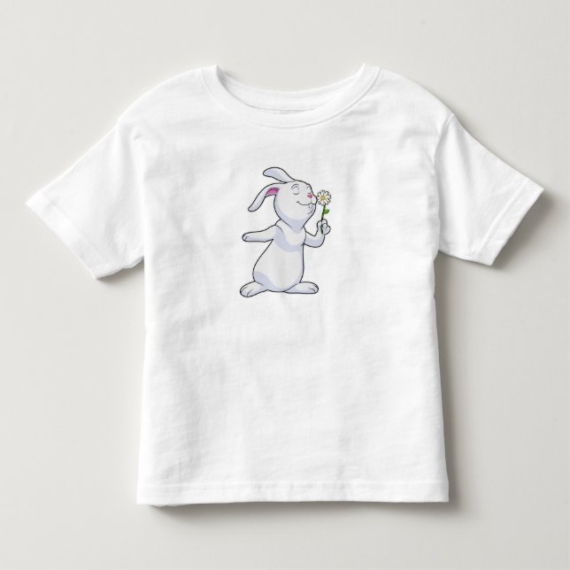 Camiseta Coelho com margarida (Frente)