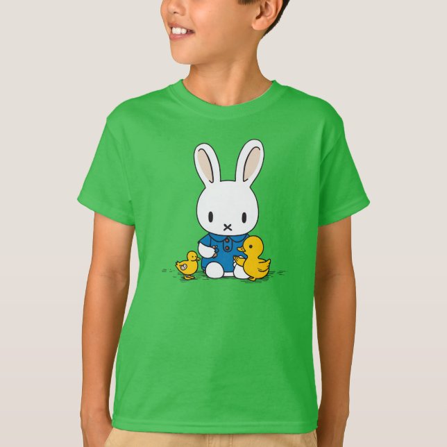Camiseta Coelho com patinhos (Frente)