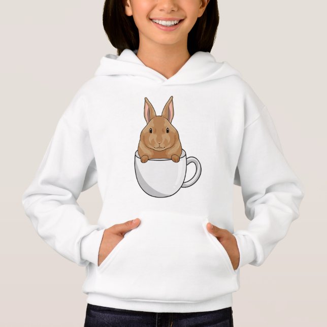 Camiseta Coelho com Xícara de Café (Frente)