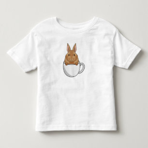 Camiseta Coelho com Xícara de Café