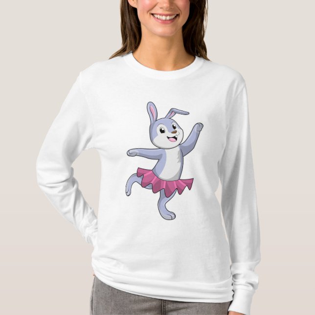Camiseta Coelho como Ballerina em Balé (Frente)