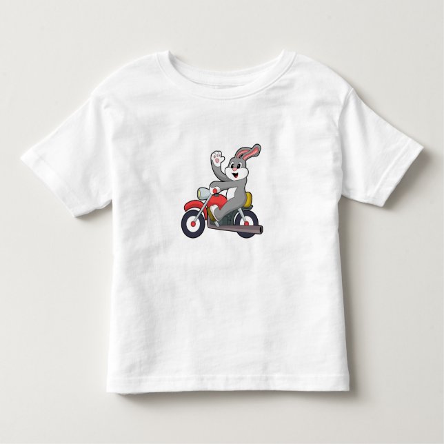 Camiseta Coelho como Biker com motocicleta.PNG (Frente)
