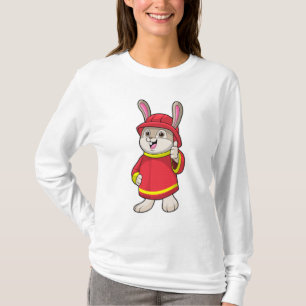 Camiseta Coelho como Bombeiro com Capacete