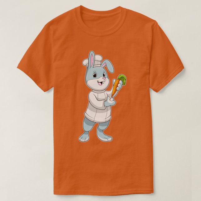 Camiseta Coelho como Cook com apodrecimento (Frente do Design)