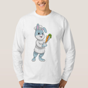 Camiseta Coelho como cozinheiro com Cenoura