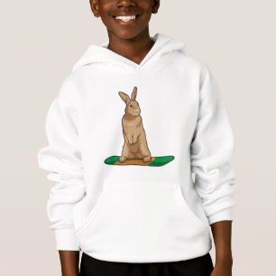 Camiseta Coelho como Snowboarder com Snowboard