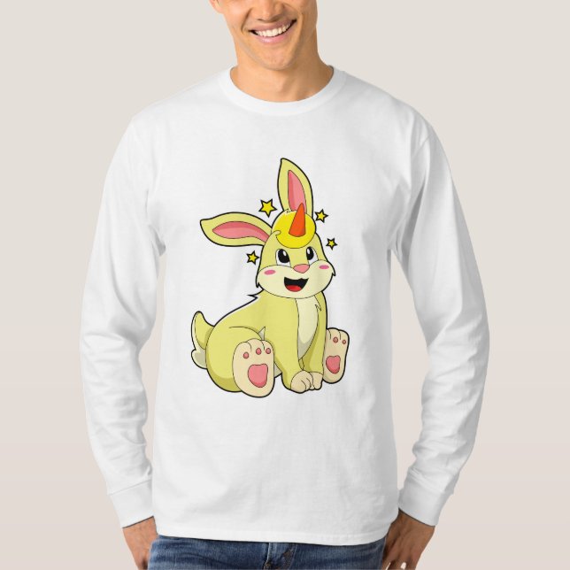 Camiseta Coelho como Unicórnio (Frente)