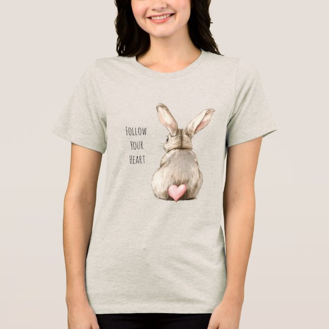 Camiseta Coelho Coração de Coelho Corado (Frente)