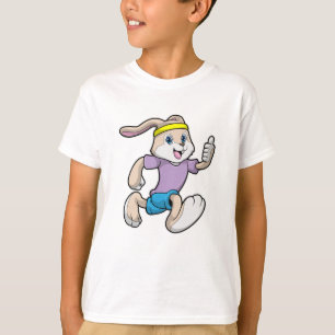 Camiseta Coelho correndo com faixa na cabeça
