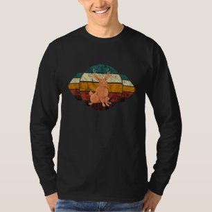 Camiseta Coelho Criptídeo Jackalope Retro Criptozoologia Ja