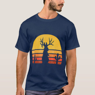 Camiseta Coelho Criptido Jackalope Vintage