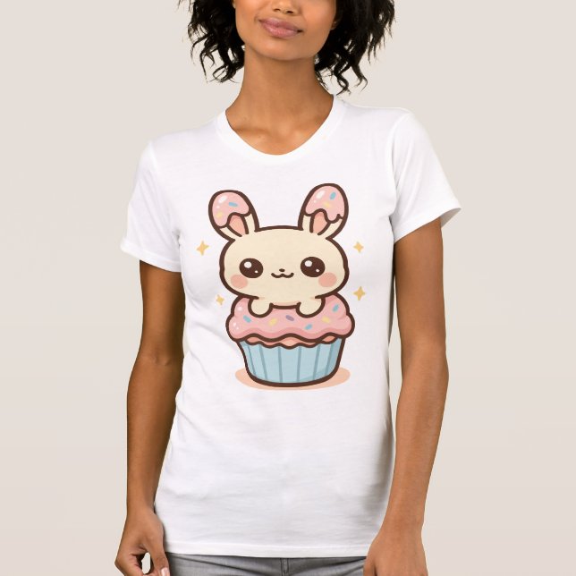 Camiseta Coelho cupcake (Frente)