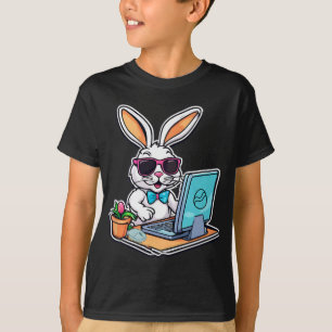 Camiseta Coelho da Páscoa Amantes de Jogos de Vídeo de Comp