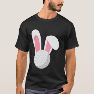 Camiseta Coelho da Páscoa Bunny Bola de Golfe Golfista Feri