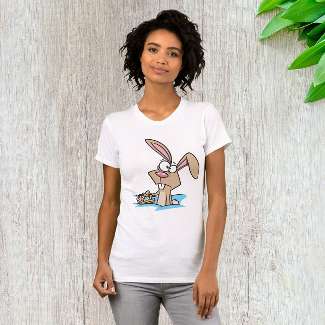 Camiseta Coelho da Páscoa com Cesta de Ovos (Criador carregado)
