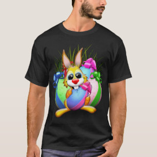 Camiseta Coelho da Páscoa Engraçado e Personagem Bonita M