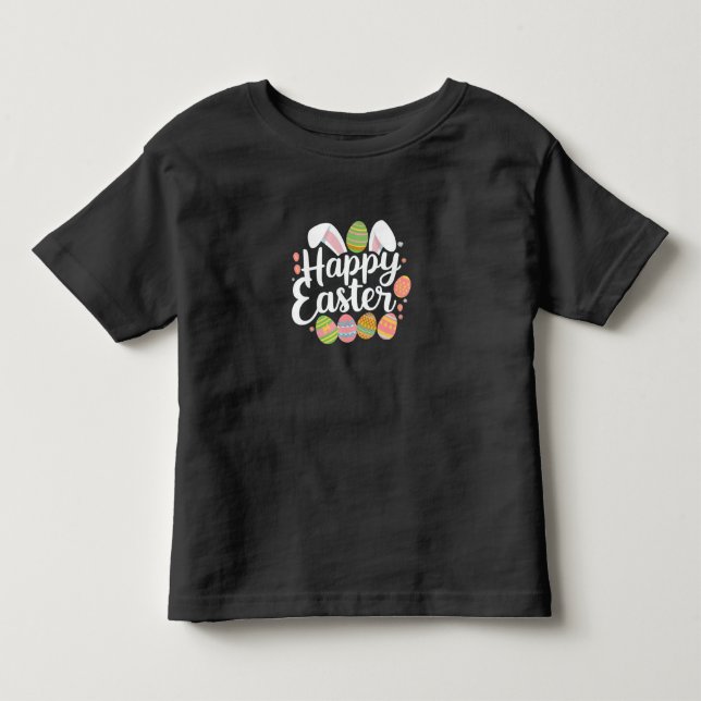 Camiseta Coelho da Páscoa Feliz Feriado do Ovo de Páscoa  (Frente)