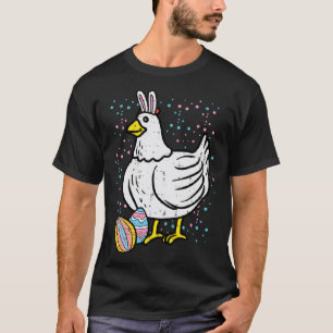 Camiseta Coelho da Páscoa Frango Fazenda Animal Fazendeiro 