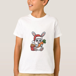 Camiseta Coelho da Páscoa Natal Divertido Festa Adorável