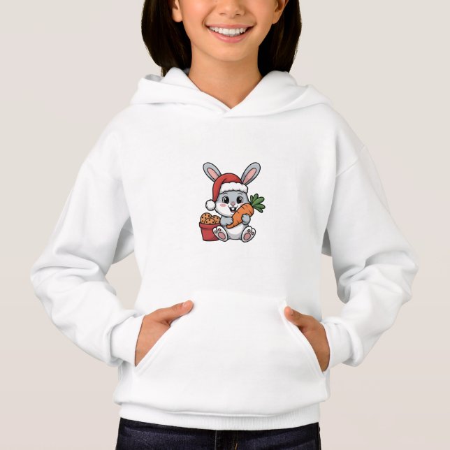 Camiseta Coelho da Páscoa Natal Divertido Festa Adorável (Frente)