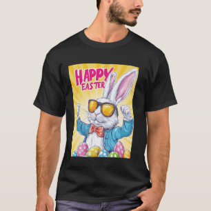 Camiseta Coelho da Páscoa Ovos da Páscoa Engraçados Estilo