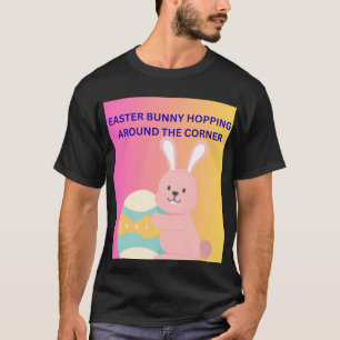 Camiseta Coelho da Páscoa Pulando na Esquina