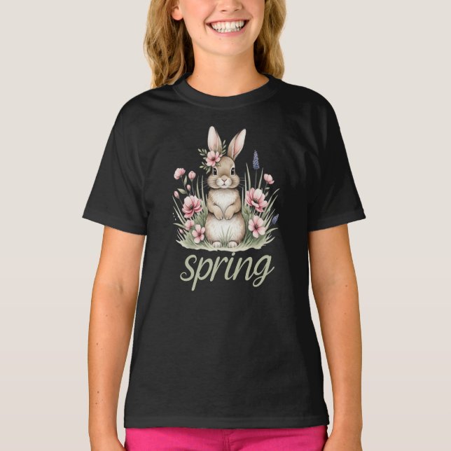 Camiseta Coelho da Primavera Feminino (Frente)