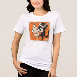 Camiseta Coelho Dançante e Gato