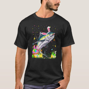Camiseta Coelho de Atum de Páscoa Caça ao Ovo de Atum Domin