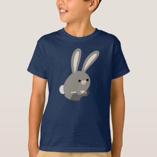 Camiseta Coelho de Cartoon Calçado Crianças Camisa-T