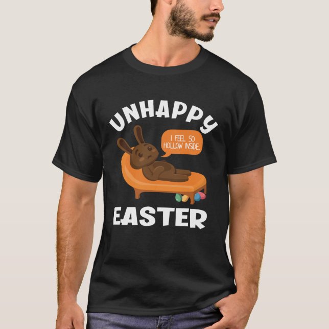 Camiseta Coelho de Chocolate Engraçado Conscientização sobr (Frente)