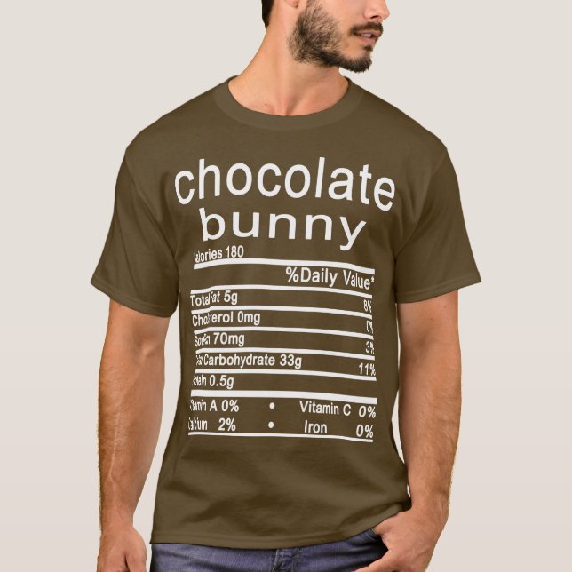 Camiseta coelho de chocolate Nutrição graças ao natal (Frente)
