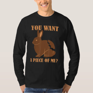Camiseta Coelho de Chocolate Você Quer Um Pedaço De Mim Pás