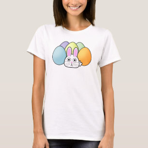 Camiseta Coelho de desenho animado com ovos