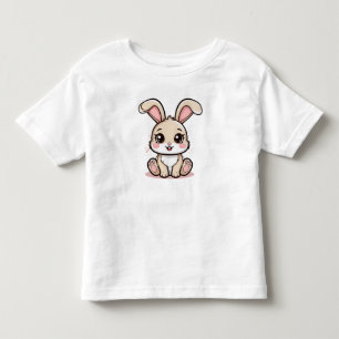 Camiseta Coelho de desenho animado fofo sentado