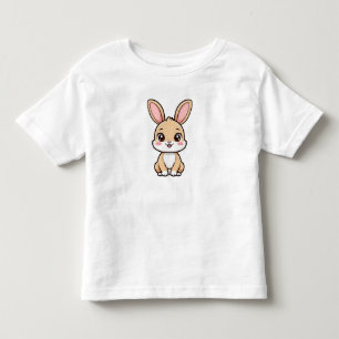 Camiseta Coelho de desenho animado fofo sentado