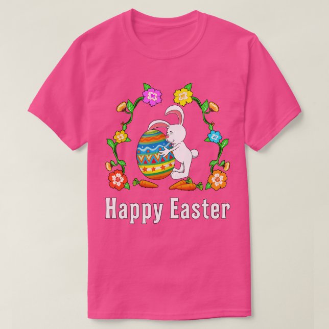 Camiseta Coelho de Ovo felz pascoa (Frente do Design)
