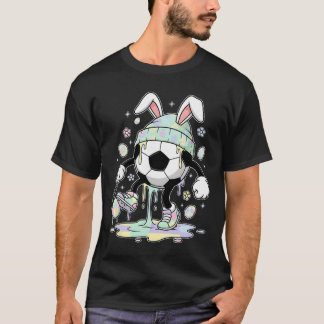 Camiseta Coelho de Páscoa de Futebol Ovo Drip Sorvete Menin