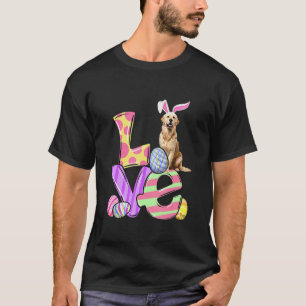 Camiseta Coelho de Páscoa do Golden Retriever Ovos de Pásco