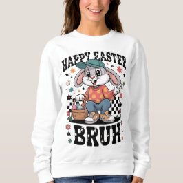 Camiseta Coelho de Páscoa Engraçado Bruh | Coelho Legal de 