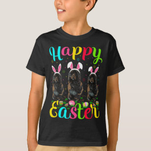 Camiseta Coelho de Páscoa Engraçado Cão de Água Português F