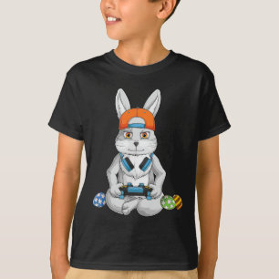 Camiseta Coelho de Páscoa Feliz Dia de Páscoa Ovos Engraçad